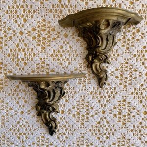 Pair Vintage Plastic Wall Sconces